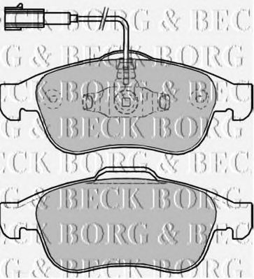BORG & BECK bbp2245 -  Комплект тормозных колодок, дисковый тормоз
